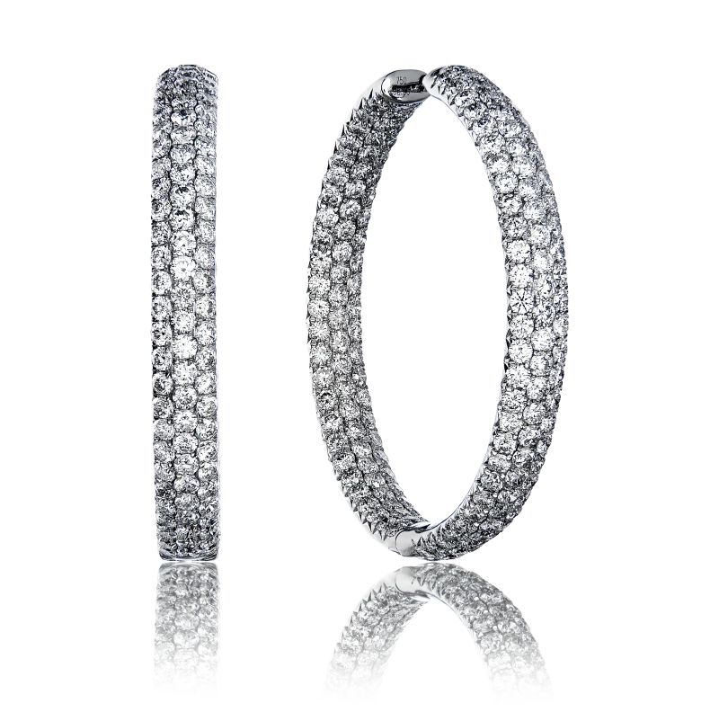 ROUND DIAMONDS 8.90 CT EARRINGS