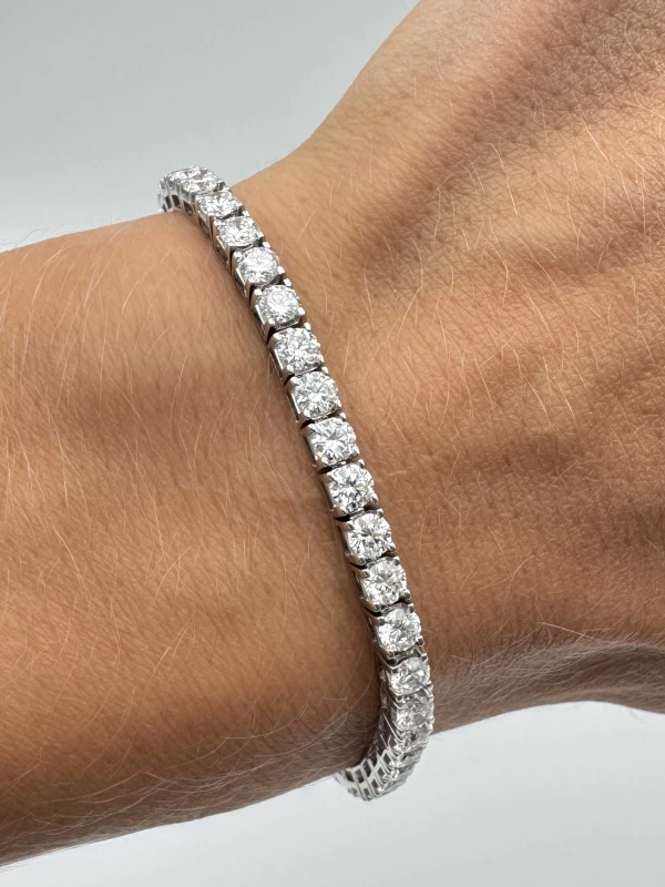 DeRosa ROUND DIAMOND 7.05 CT F-G/VVS-VS BRACELET (SIZE 17) B377314 3