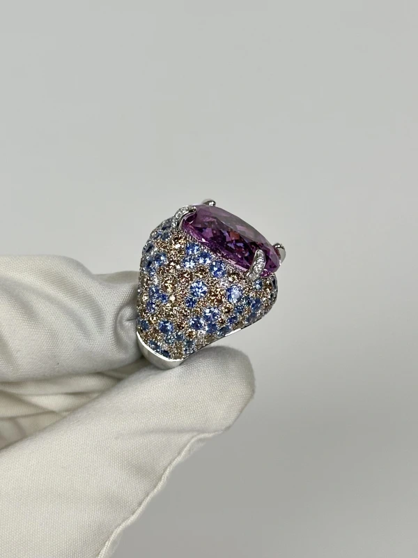 VERDI JEWELLERY КОЛЬЦО С КУНЦИТОМ 25.83 СТ A30A 4
