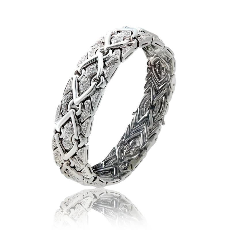 Bvlgari Diamond 'TRIKA' White Gold Set (NEW) BVG1157 3