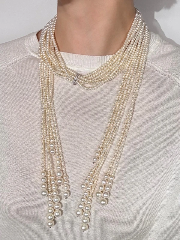 Utopia PEARL&DIAMOND NECKLACE utopia081124 2