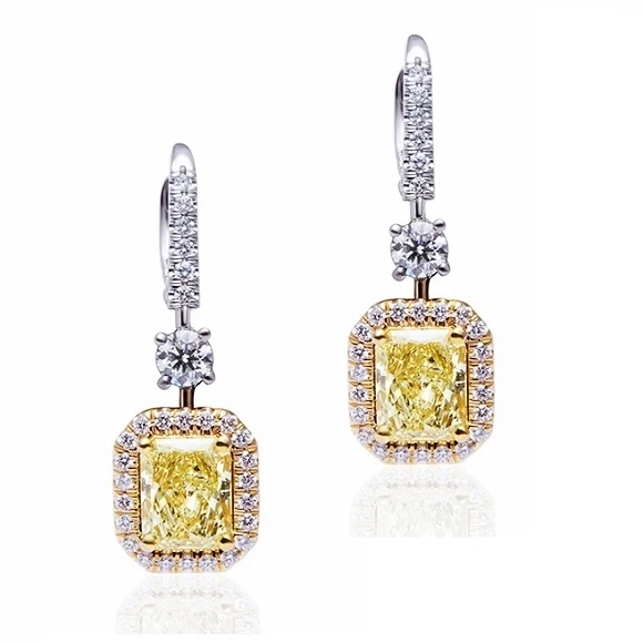 С БРИЛЛИАНТАМИ 2.10 СТ LIGHT YELLOW/VS1 - 2.10 CT LIGHT YELLOW/SI1 