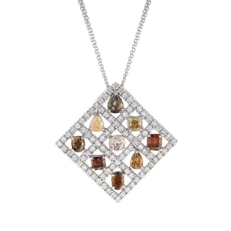 MULTI SHAPE DIAMOND PENDANT