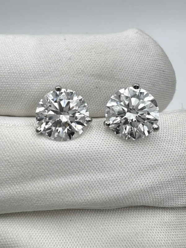 Tiffany & Co ROUND DIAMONDS 2.74 - 2.76 CT D-E/VS1 EARRINGS (GIA) Tiff-2.74-2.76 5