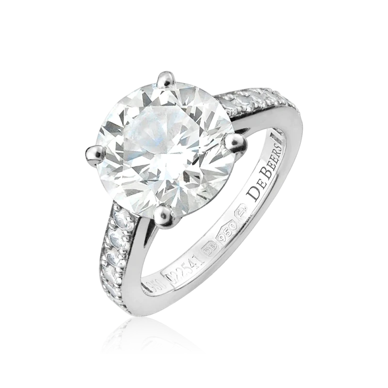 ROUND DIAMOND 4.01CT L/VS1 RING (GIA)