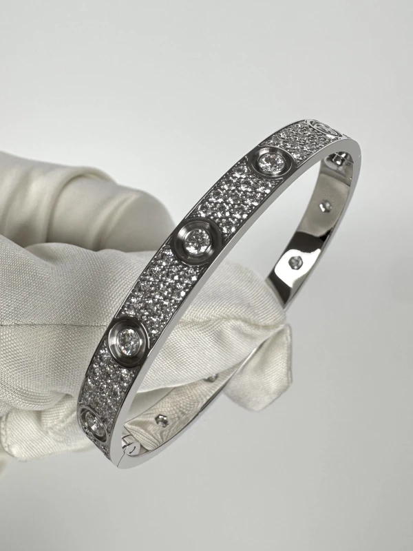 Cartier LOVE BRACELET, CLASSIC MODEL, PAVED (SIZE 15) N6727015 5