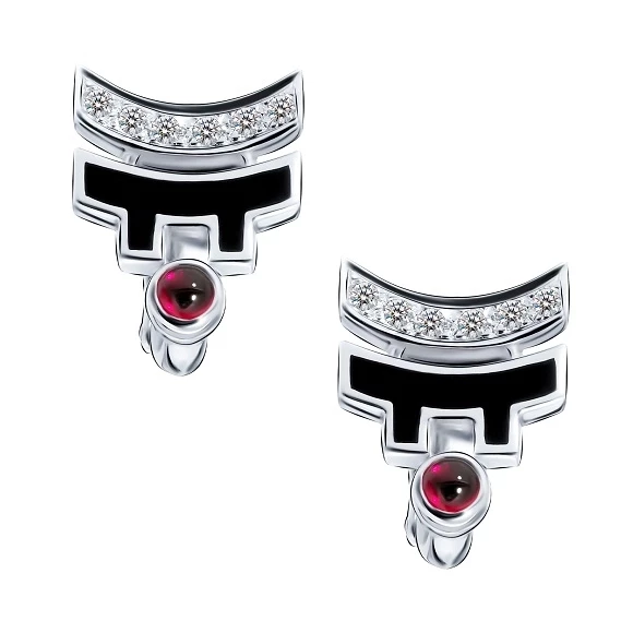 Cartier LE BAISER DU DRAGON DIAMOND WHITE GOLD EARRINGS Cartier