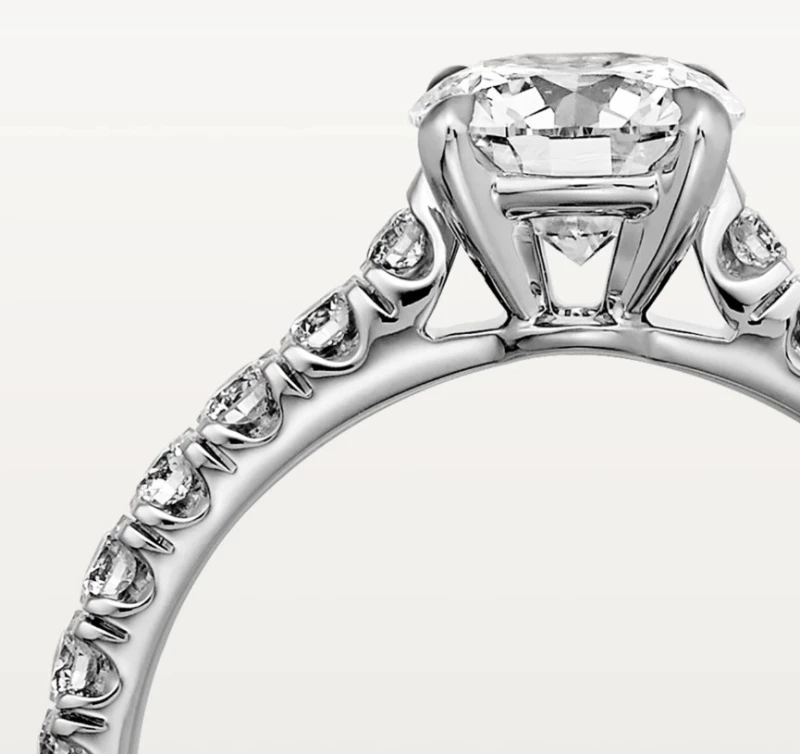 Cartier Solitaire 1895 ring 2.26 ct F/VVS1 (size 54) N4761454 5