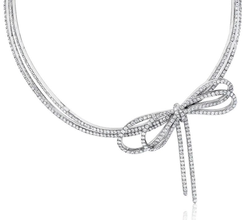 Tilda's Bow Diamond Necklace