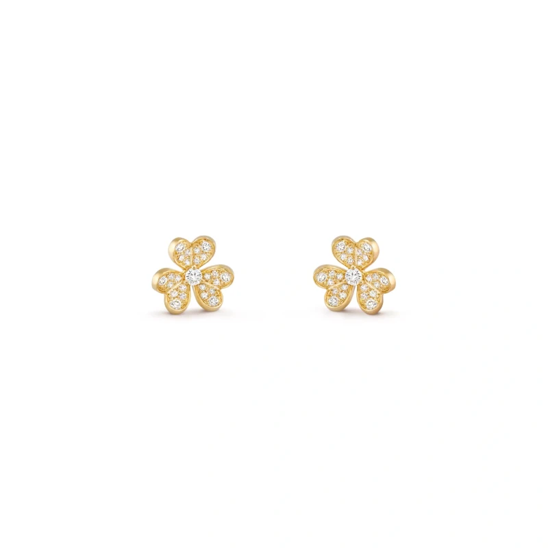 Van Cleef & Arpels. FRIVOLE MINI DIAMOND EARRINGS VCARP24200 2