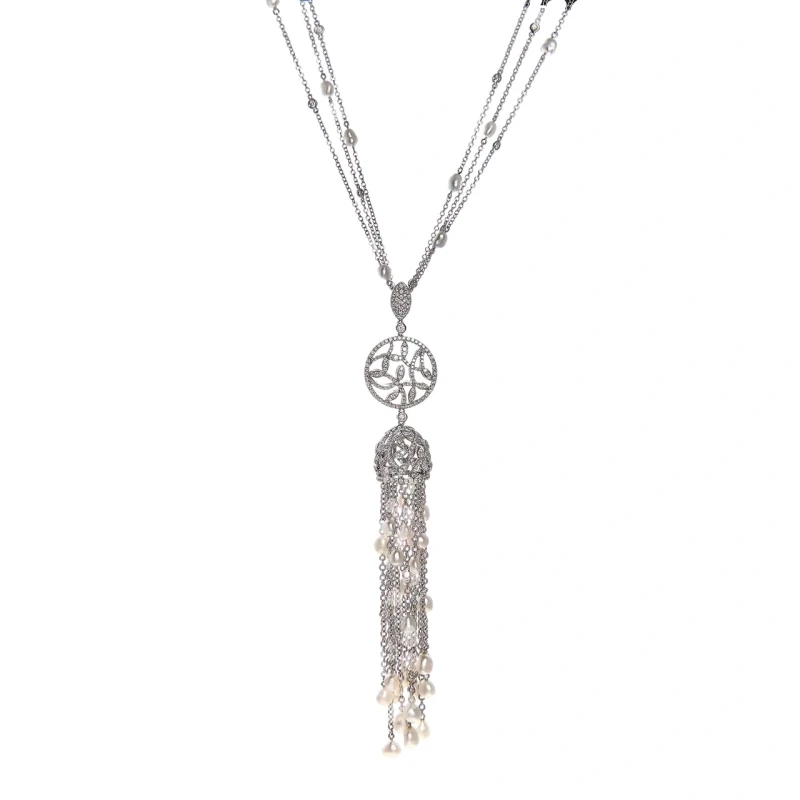 Maximilian FRESH WATER PEARLS & DIAMONDS NECKLACE 53003 1
