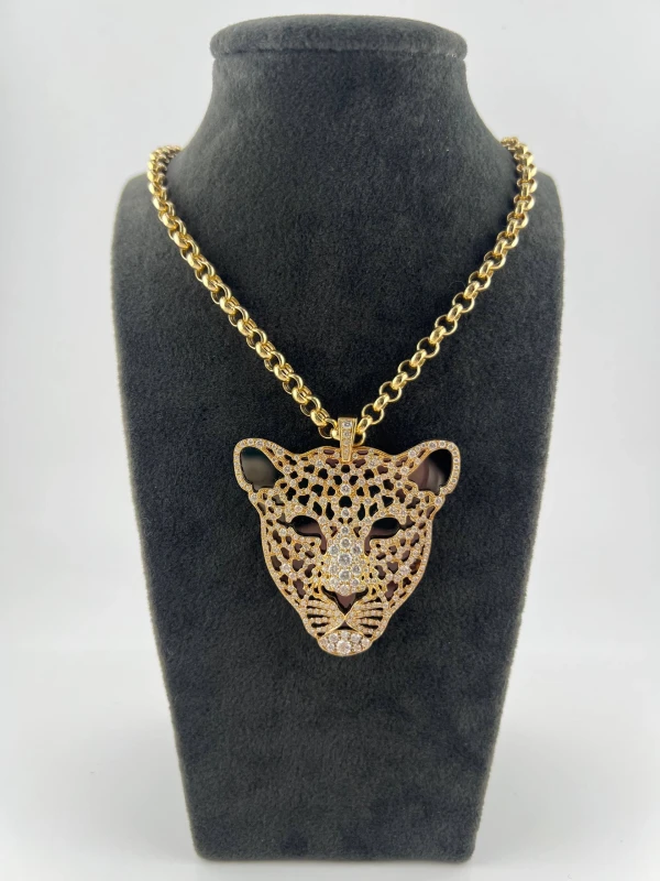 Carrera y carrera  BESTIARIO DIAMOND LEOPARD PENDANT DA10718 180101 2