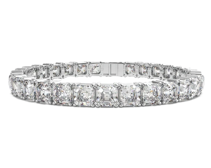SQUARE EMERALD 46.32 CT D-E-F-G/VVS2-VS2 BRACELET (GIA)