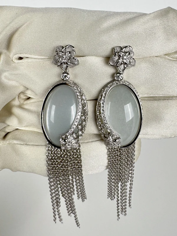 Carrera y carrera  SEDA IMPERIAL SET WHITE GOLD, MOONSTONE AND DIAMONDS DA13600 029919 6