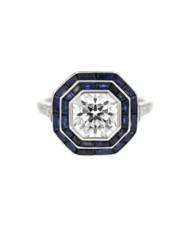 VINTAGE RING, LUSEDA SOLITERE DIAMOND 2.06 CT H/VS1 RING (SIZE 52)
