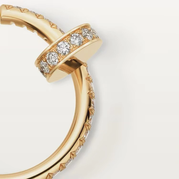 Cartier Créoles Juste un Clou, petit modèle, pavées b8301430 2