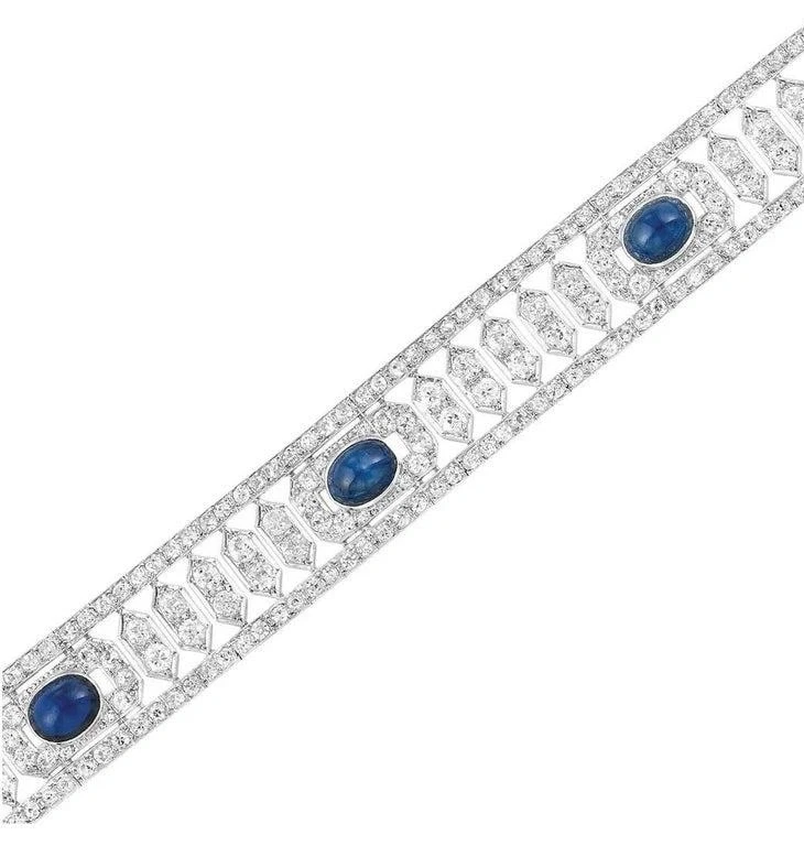 SAPPHIRE&DIAMONDS BRACELET (SIZE 18)