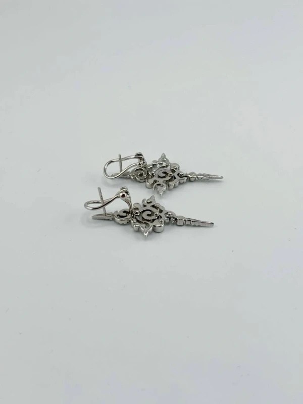 Stefan Hafner ASTRAKHAN SCROLL DIAMOND EARRINGS SH 1.16 CT 4