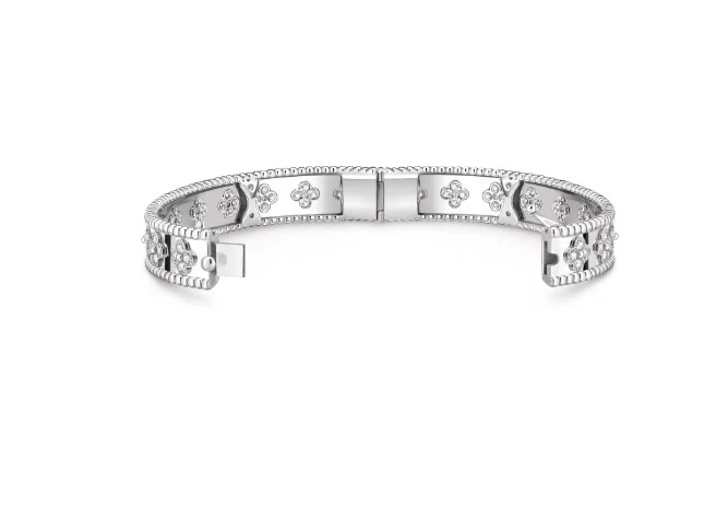 Van Cleef & Arpels Perlée clovers bracelet, medium model VCARN5B100 4