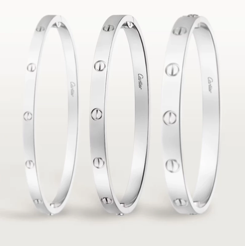 Cartier LOVE Bracelet, Medium model (SIZE 17) B6081617 4