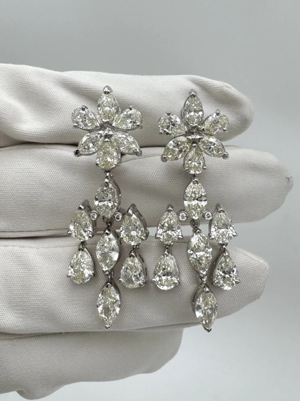 RalfDiamonds MIXCUT DIAMONDS 15.37 CT EARRINGS RD1537 3