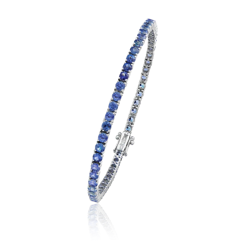 ROUND SAPPHIRE 6.85 CT BRACELET (NEW)