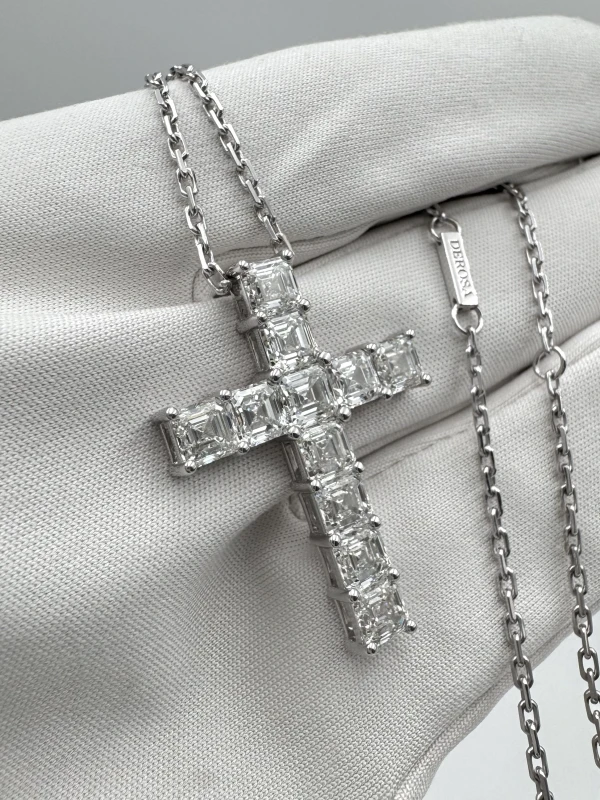 DeRosa ASHER DIAMOND 5.66 CT CROSS PENDANT (GIA) C677483 3