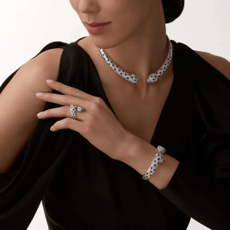 Cartier Panthère de Cartier ring, articulated, paved (SIZE 52) N4781054 3