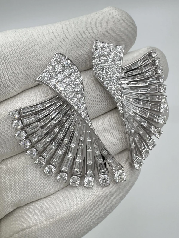 Maximilian СЕРЬГИ С БРИЛЛИАНТАМИ 12.28 CT SYE-1768-DIA 4