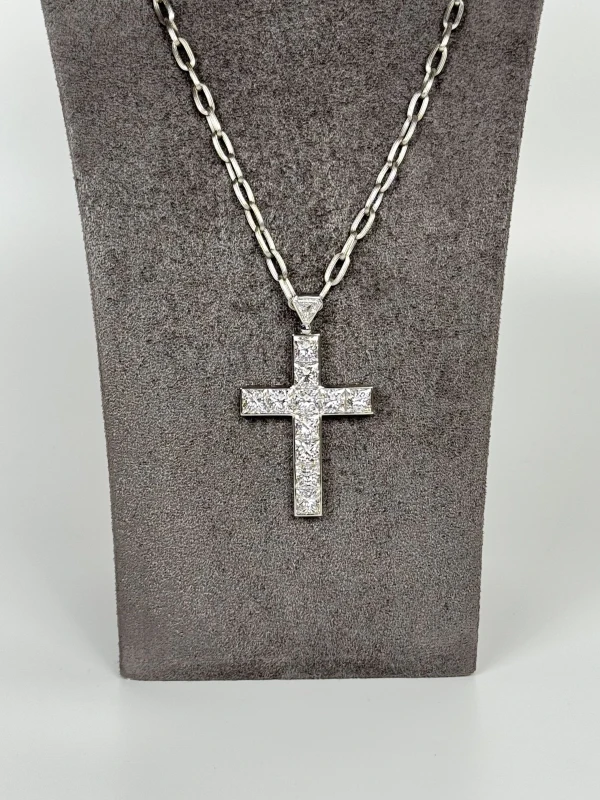 No name DIAMOND 23.05 CT E-F/VVS1-VS1 CROSS PENDAT NN23.05 CT 4