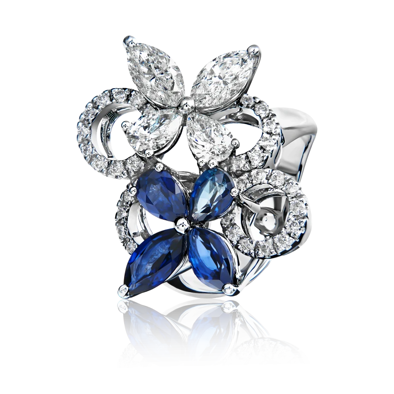 Sapphire and Diamond Ring (SIZE 55)