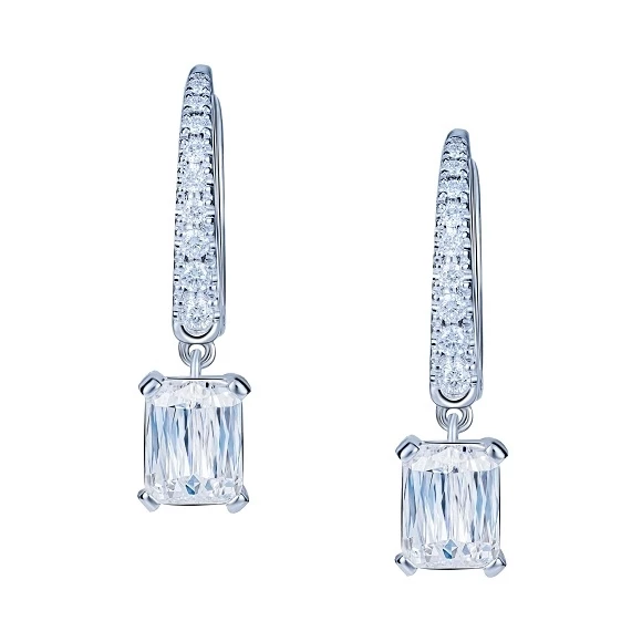 Earrings without a brand С БРИЛЛИАНТАМИ 1.01 СТ F/VS1 -1.00 СТ E/VVS1  1.01 СТ F/VS1 -1.00 СТ E/VVS1 