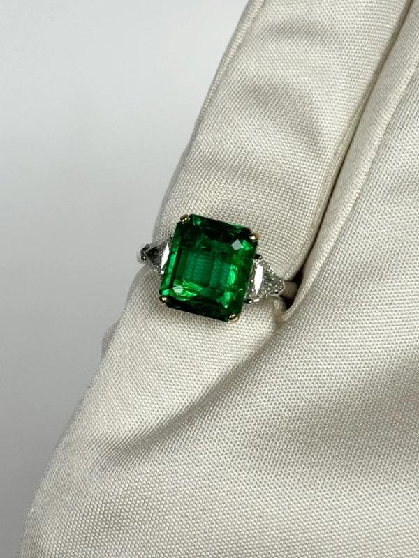 СЕРЬГИ NO NAME EMERALD DIAMOND 3.62 CT RING (SIZE 52) EM3.62 CT 3