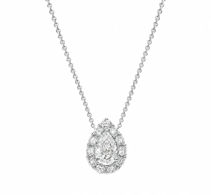PEAR DIAMOND PENDANT 0.50 CT G/VVS2 (GIA)