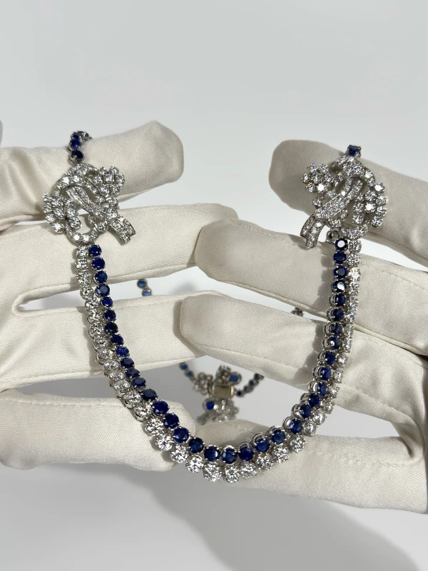 RalfDiamonds SAPPHIRE 21.36 CT & DIAMONDS 14.96 CT NECKLACE RalfDiamonds24 4