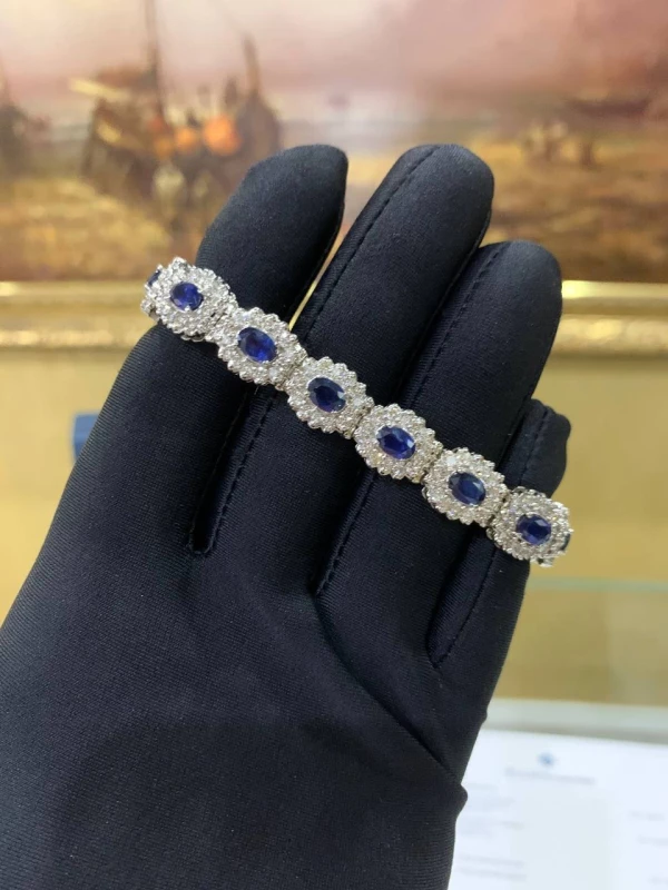 RalfDiamonds SAPPHIRES 6.85 CT AND DIAMOND 4.62 CT BRACELET RDB 6.85 CT 3