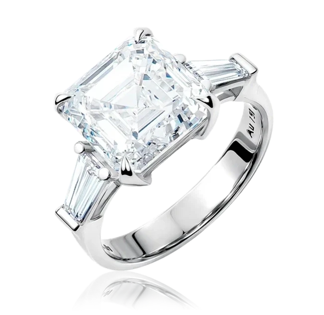 ASHER DIAMOND 4.01 CT H/VS1 RING (GIA)