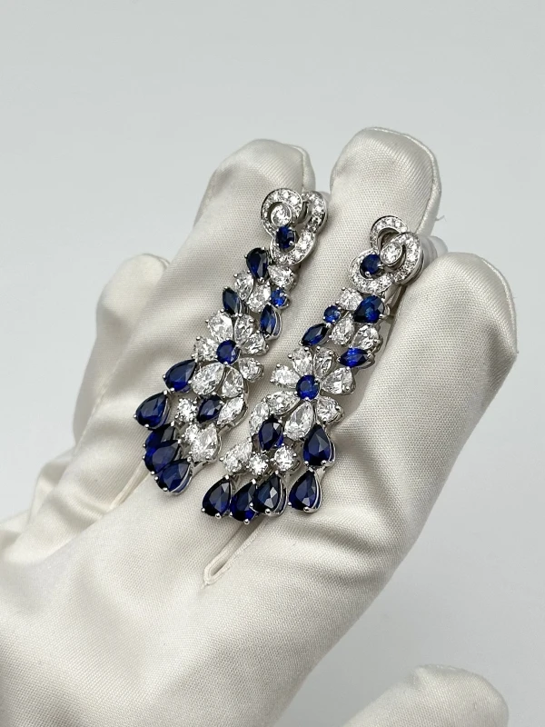 Graff Graff Nuage Earrings Sapphire and Diamond Graff Nuage 3