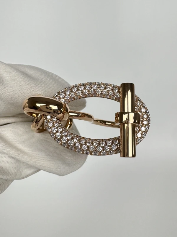 Hermès DIAMOND ADAGE DOUBLE RING (SIZE 51-55) AdageRing 2