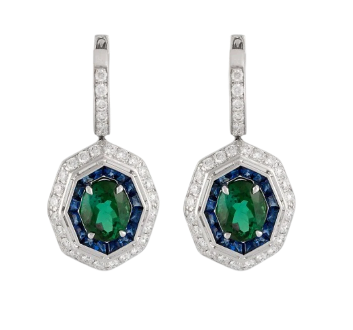 GREEN TOURMALINE EARRINGS