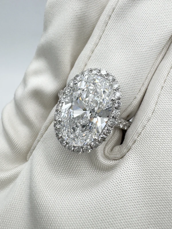 Earrings without a brand КОЛЬЦО С БРИЛЛИАНТОМ 6.11 CT D/VVS2 6.11 CT D/VVS2 4