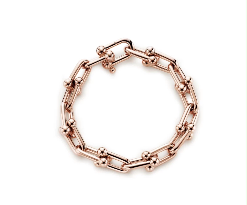 Tiffany HardWear Large Link Bracelet in Rose Gold