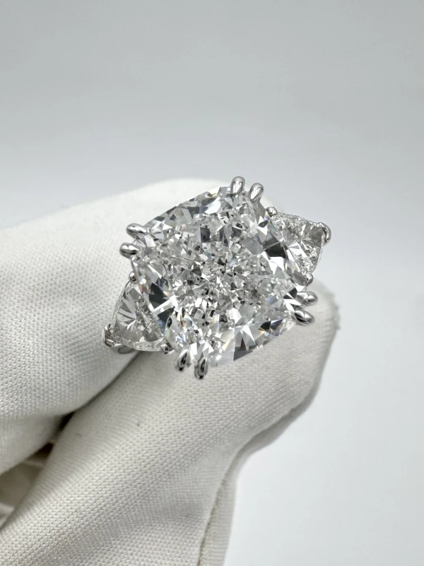 СЕРЬГИ NO NAME CUSHION DIAMOND 5.16 CT E/SI2 RING (GIA) NN5.16E/SI 3