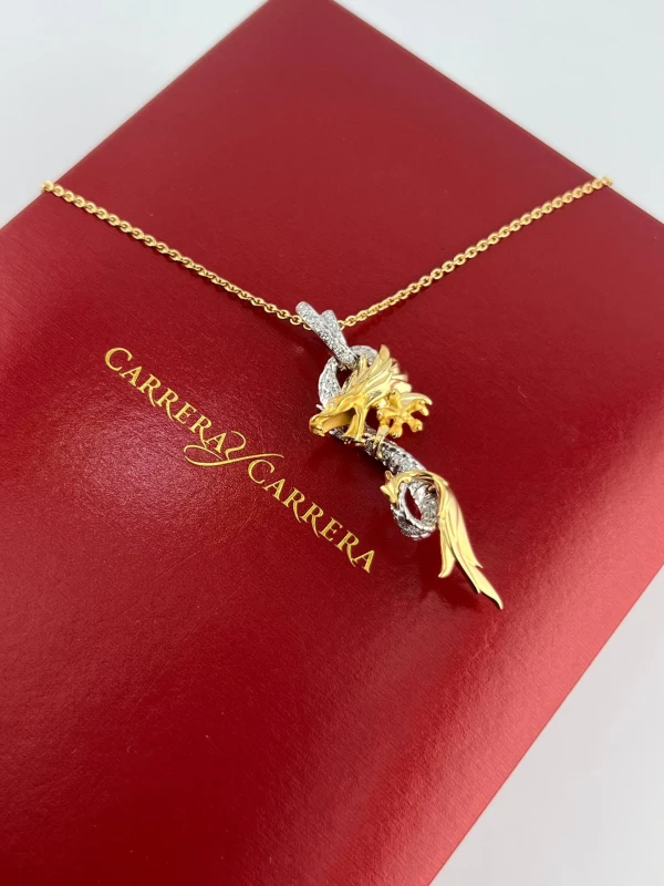 Carrera y Carrera CIRCULOS DE FUEGO DIAMOND DRAGON MEDIUM PENDANT CYC DE FUEGO MM 2