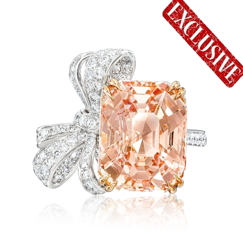 PADPARADSCHA SAPPHIRE 17.17 CT RING (SSEF)