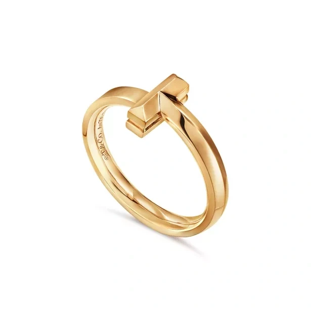 Tiffany & Co Tiffany T Ring in Yellow Gold (SIZE 59) 67796780 2