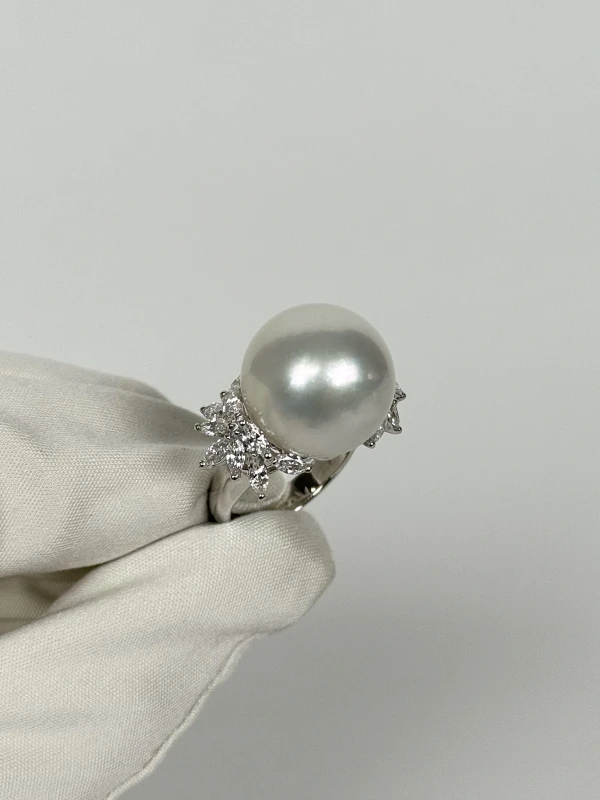 RalfDiamonds PEARL 17.00 MM RING (SIZE 54) RDR235 3
