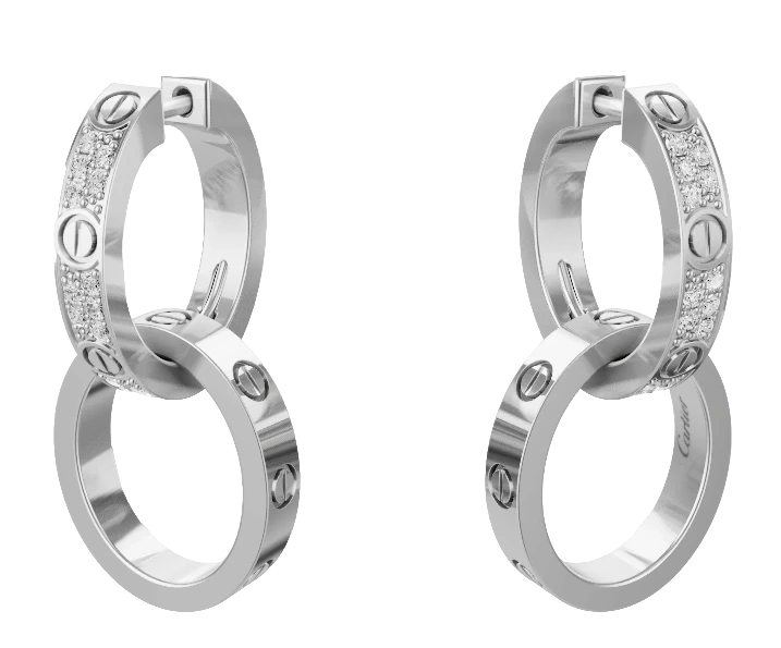 LOVE earrings, multi-port