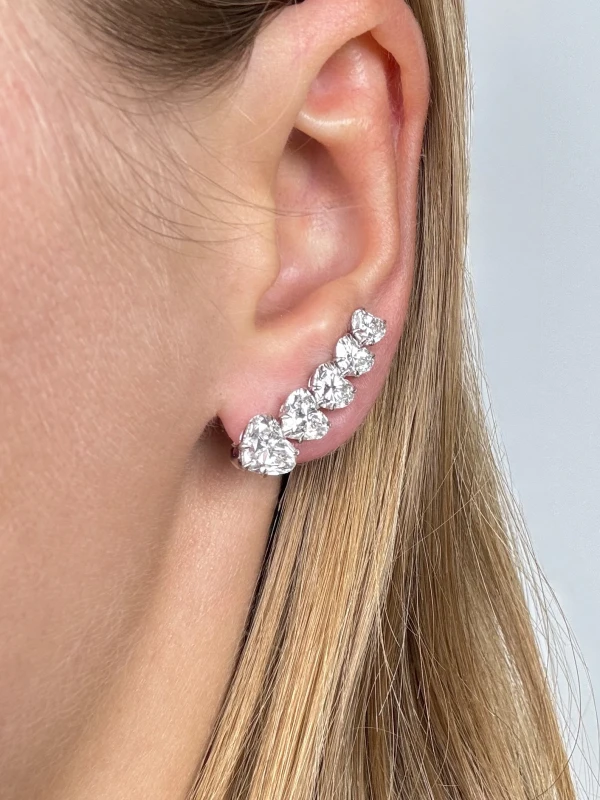 Earrings without a brand HEART DIAMOND 8.26 CT EARRINGS (GIA) NN8.26CT 2