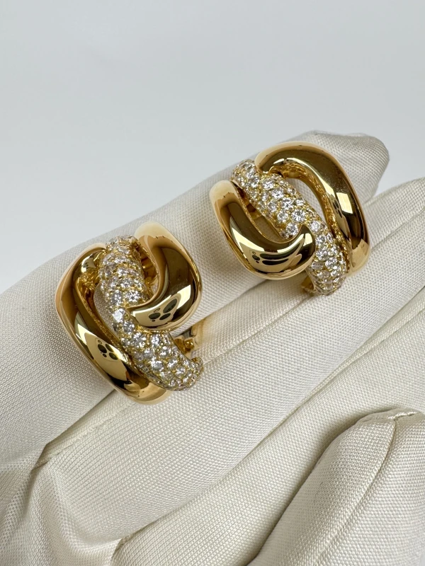 Earrings without a brand КОМПЛЕКТ С БРИЛЛИАНТАМИ 0017Jewelry 2